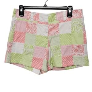 Vintage Y2K Vineyard Vines Shorts Women Size 4 True Patchwork 4.5" Inseam Preppy